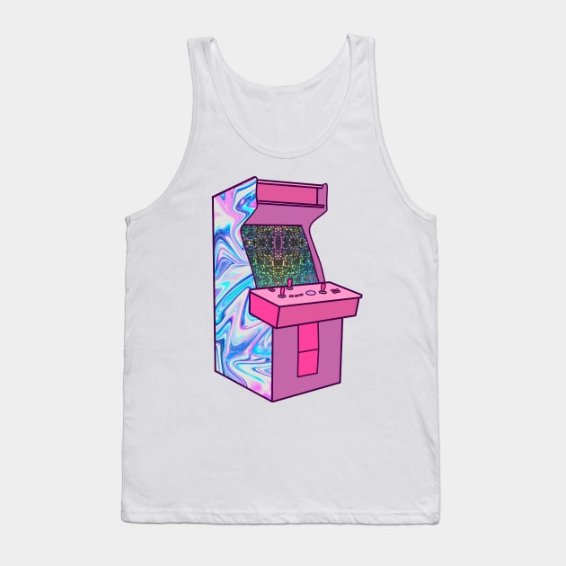 Pink Arcade Machine Tank Top by saradaboru